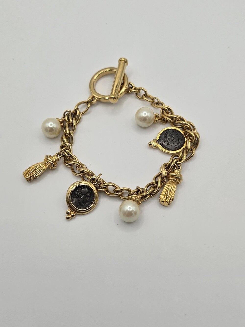 Vintage Carolee Coin Bracelet